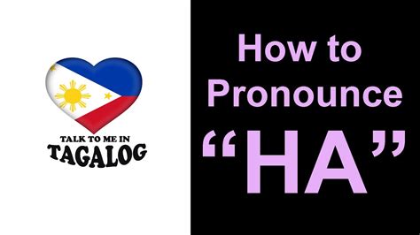 pronounce tagalog